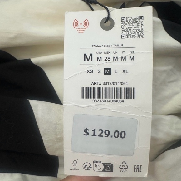 Zara ZW Collection Polka Dot Balloon Dress medium - Picture 2 of 3